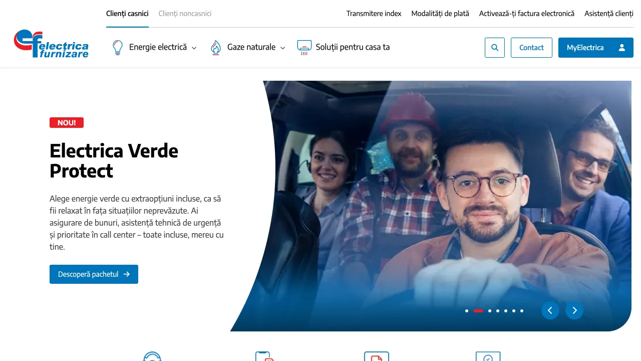 Site oficial Electrica Furnizare