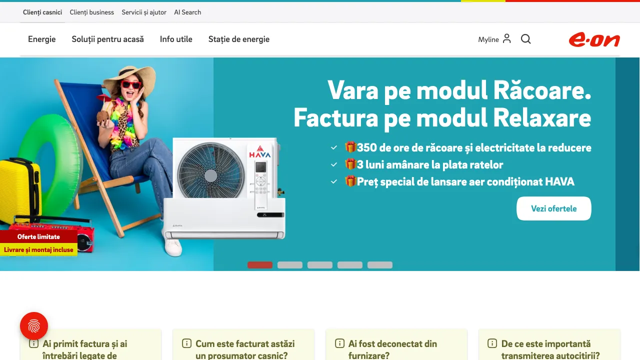 Site oficial E.ON Energie Romania