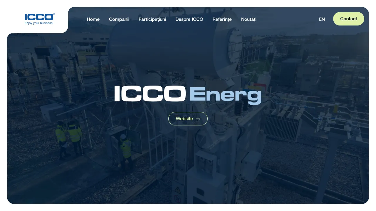 Pagina oficiala ICCO Energ, furnizor de energie