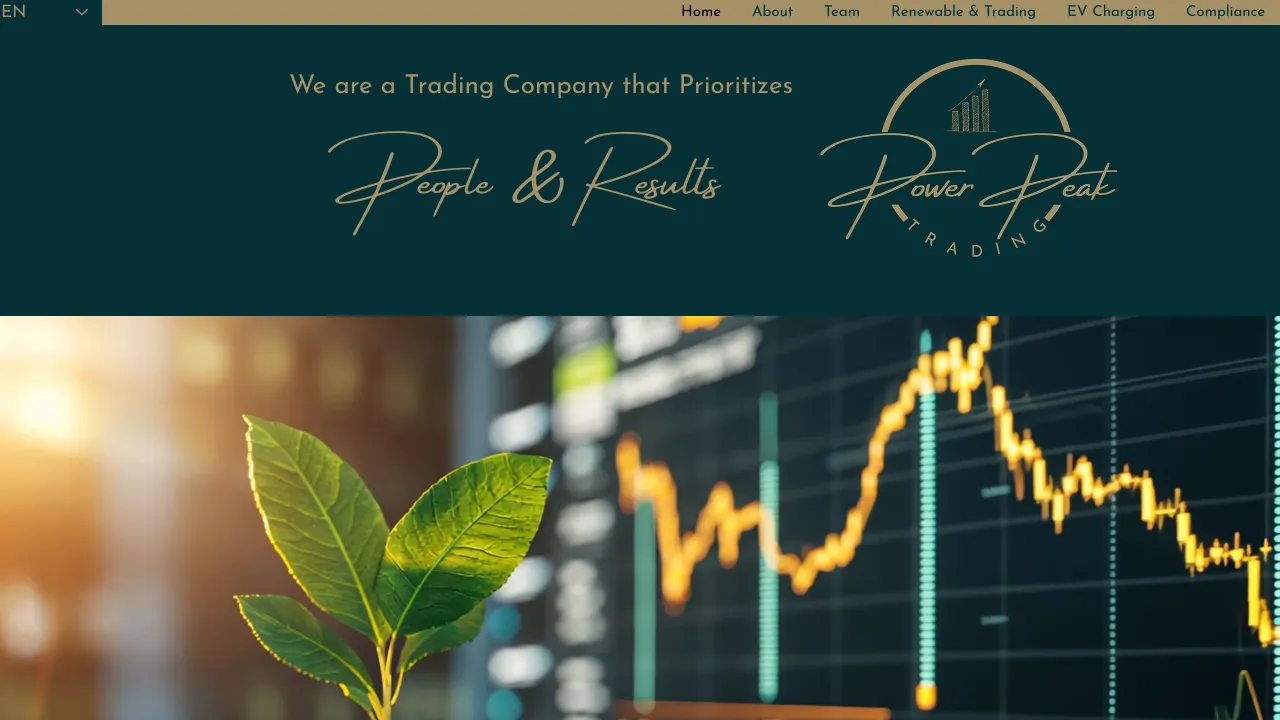 Pagina oficiala Power Peak Trading SRL, furnizor de energie