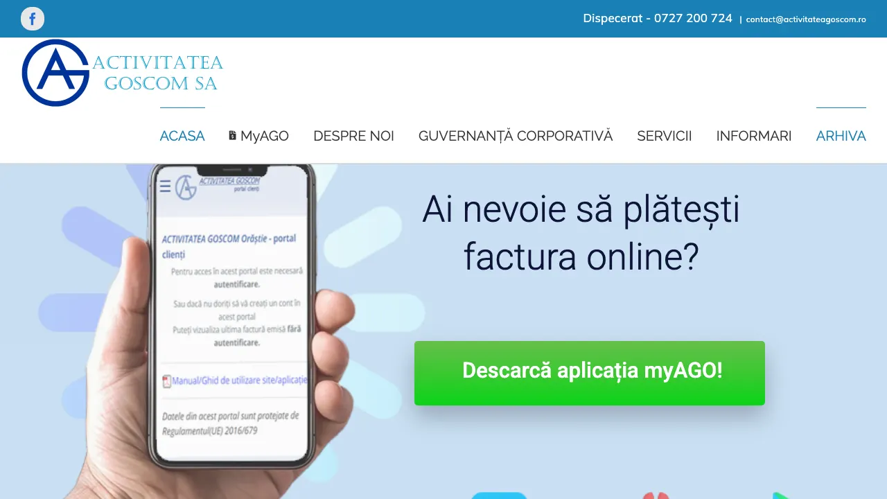 Site oficial Activitatea Goscom