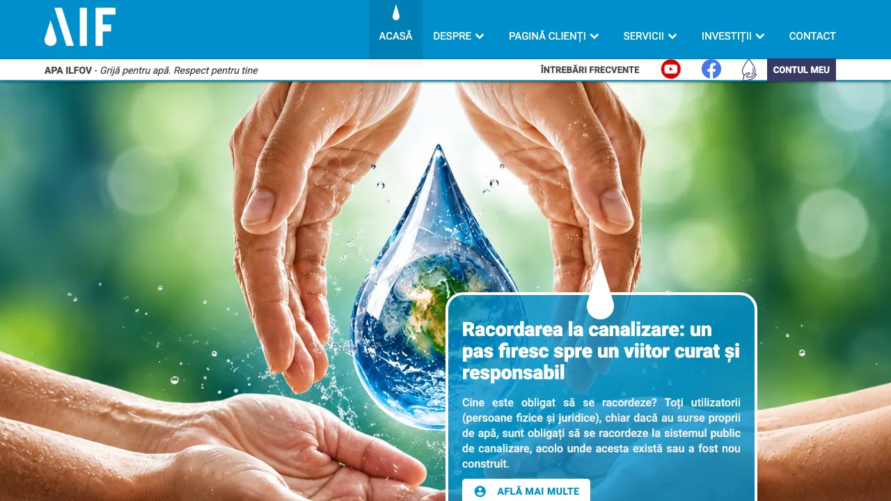 Site oficial Apa Canal Ilfov