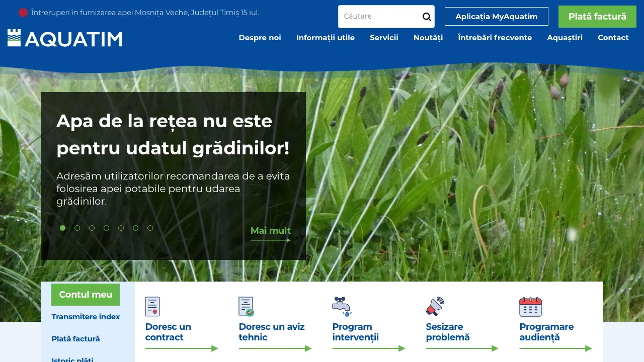 Site oficial Aquatim