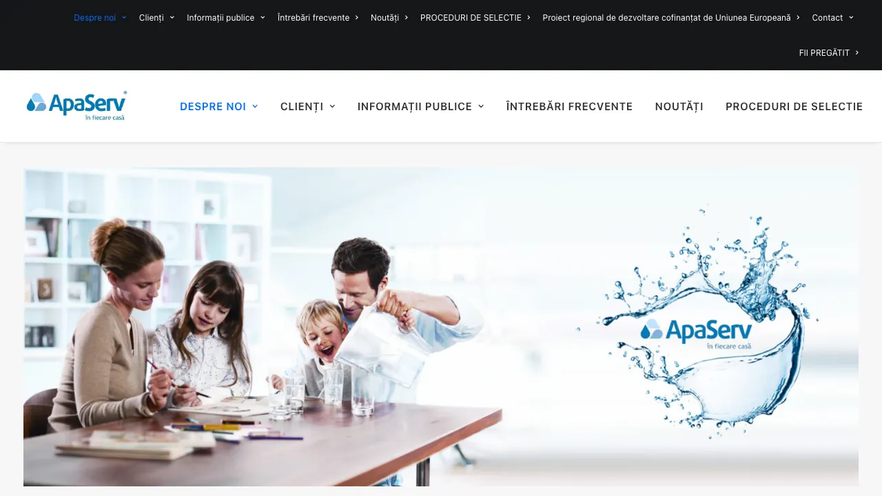 Site oficial Compania Judeteana Apa Serv Neamt