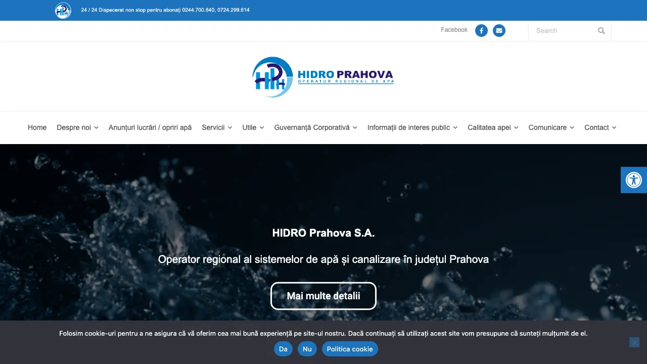 Site oficial Hidro Prahova