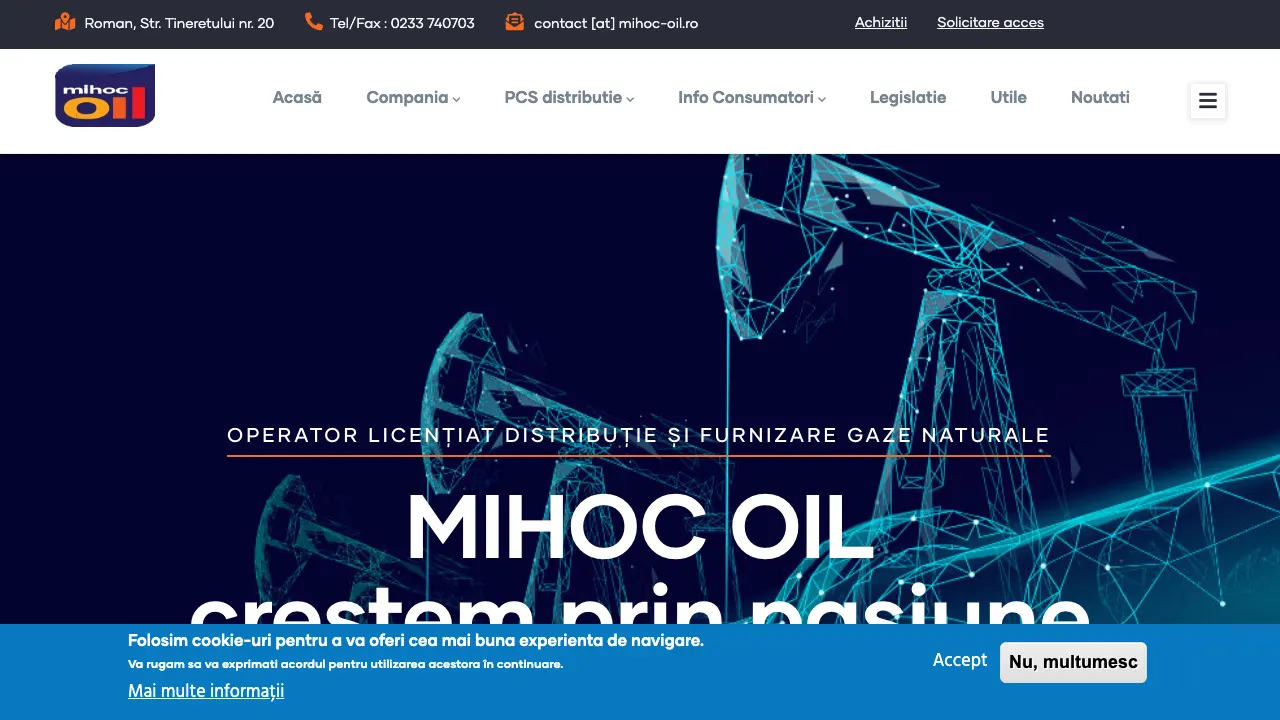 Site oficial Mihoc Oil