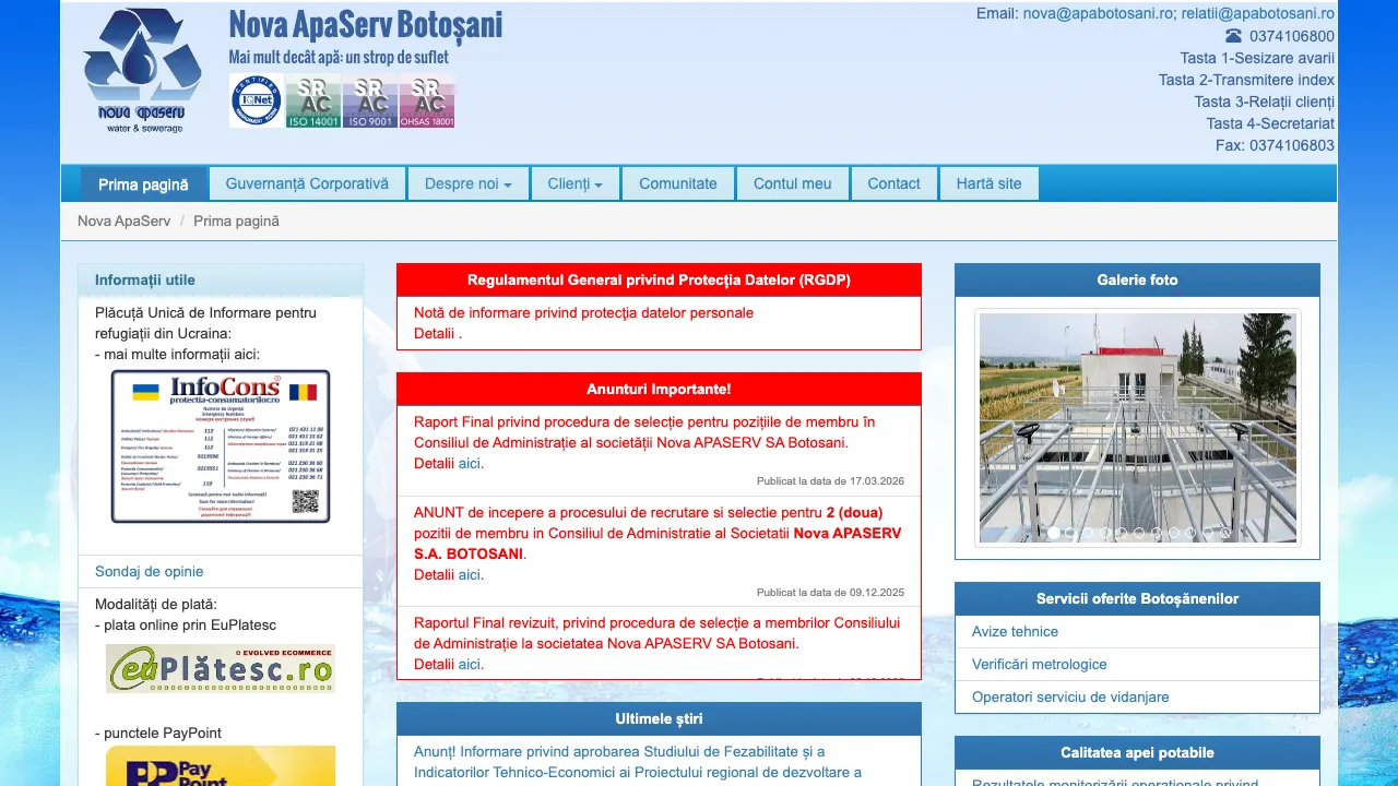 Site oficial Nova ApaServ