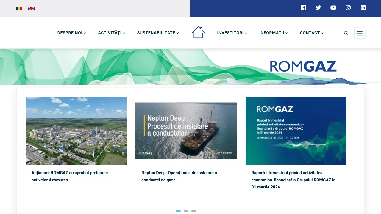 Site oficial Romgaz