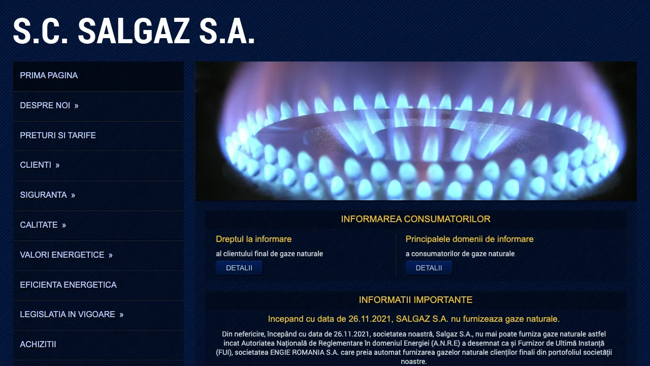 Site oficial Salgaz